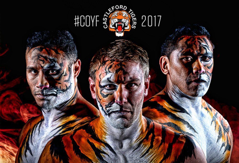 Castleford Tigers Face Painted by JuliaArts